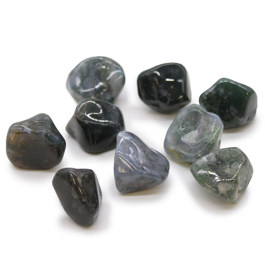 XL Tumble Stones - Green Moss - Luxe Crystals MK