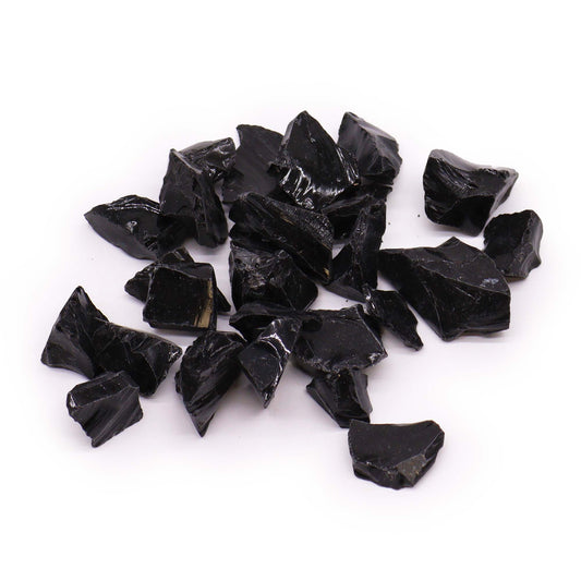 Raw Crystals (500gm) - Black Agate - Luxe Crystals MK